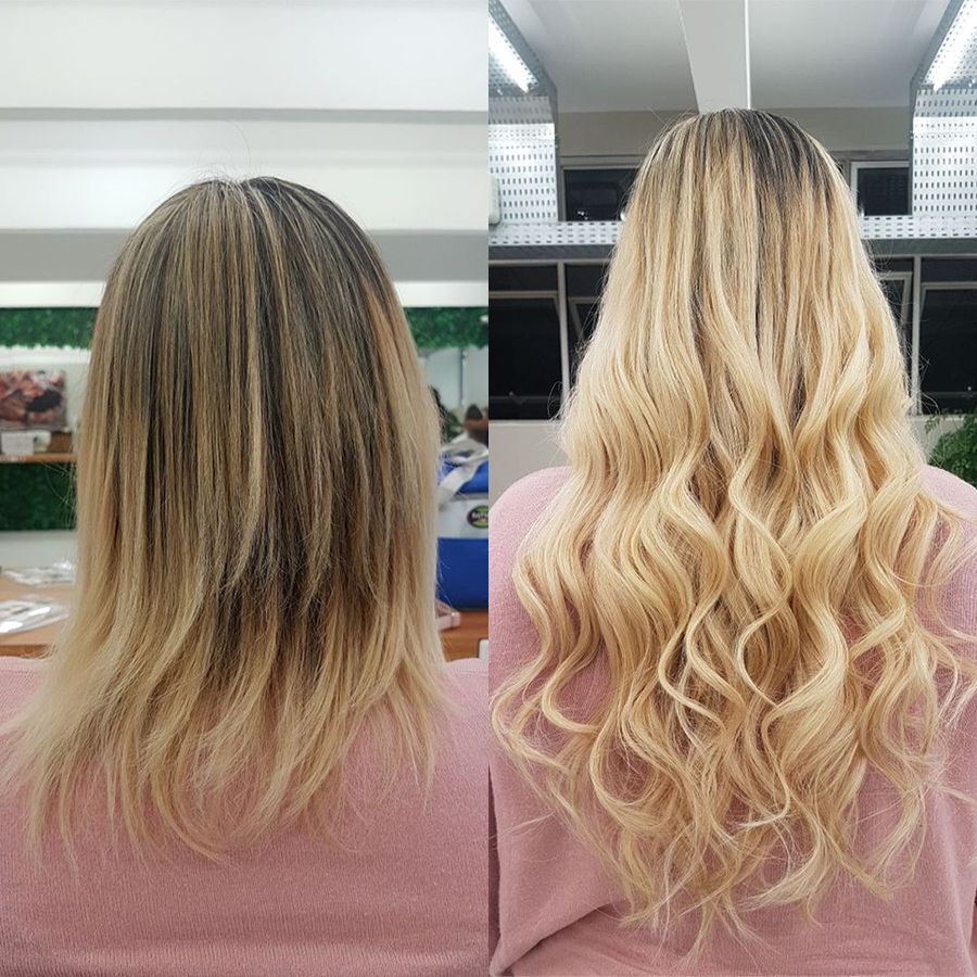 Antes e depois com mega hair da +Cabelo, 5