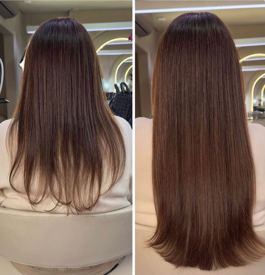 Antes e depois com mega hair da +Cabelo, 7