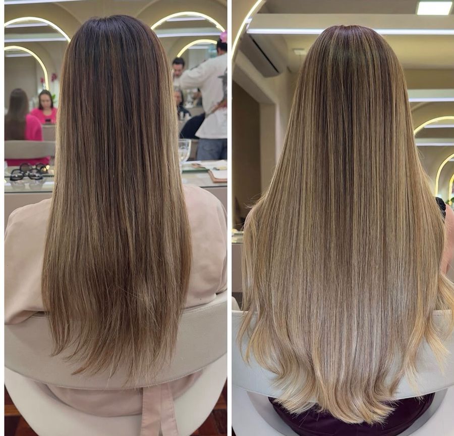Antes e depois com mega hair da +Cabelo, 10