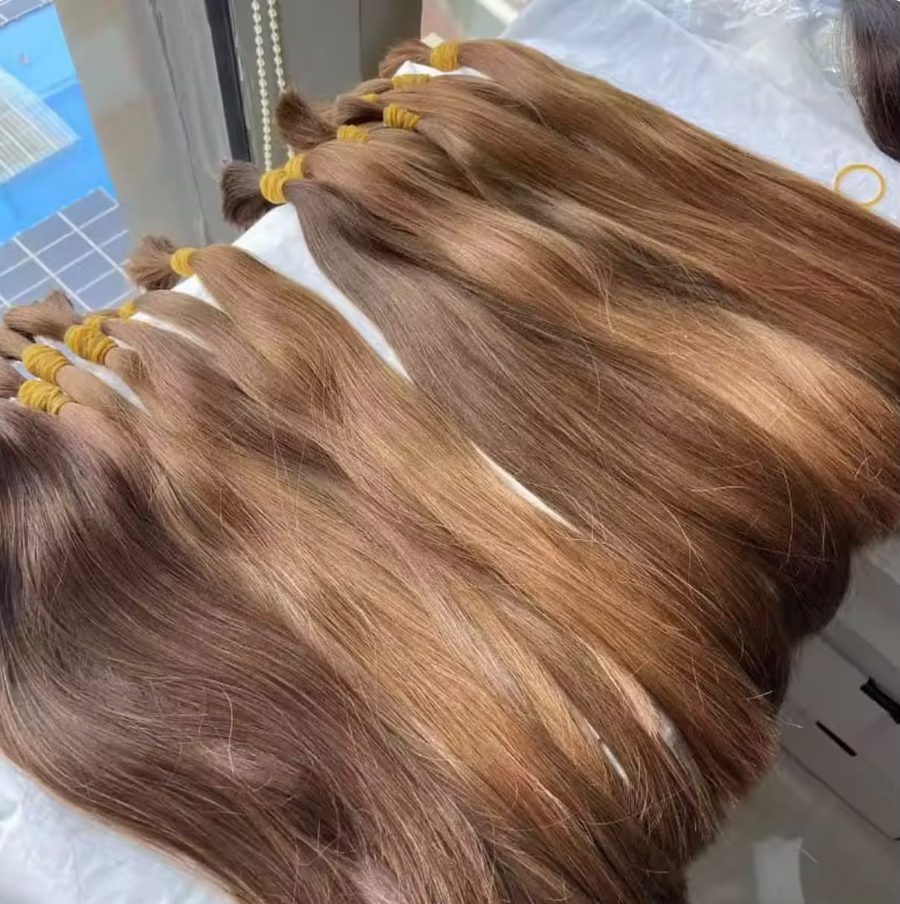 Mecha de cabelo natural selecionada
